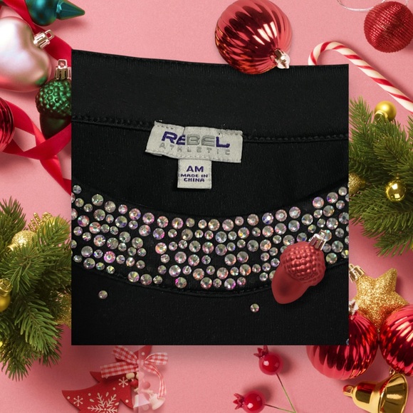 JAGS Black Rhinestone Halter Top - Picture 3 of 3